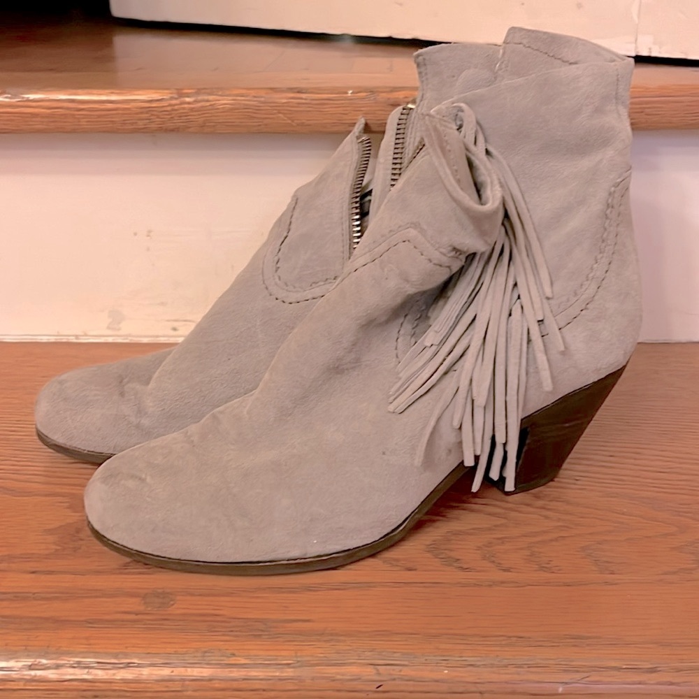 Sam Edelman Ankle Boots With Fringe!